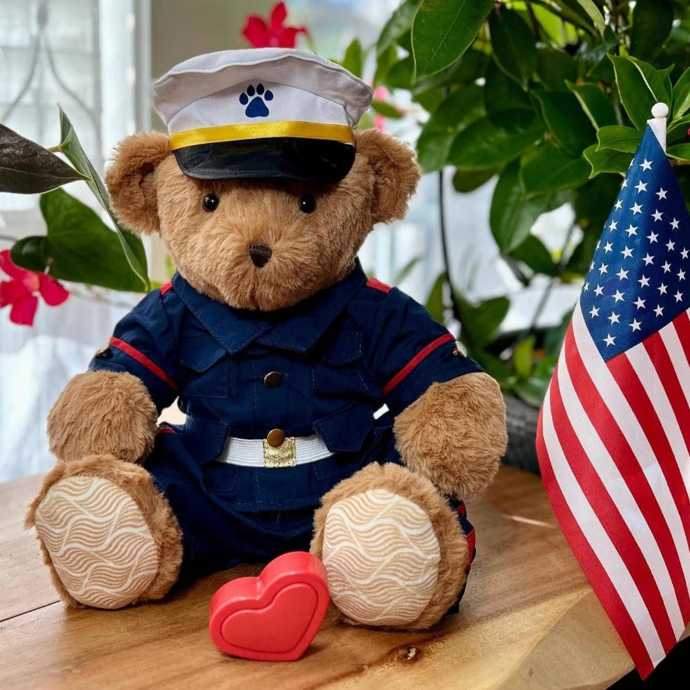 marines bear with recorder