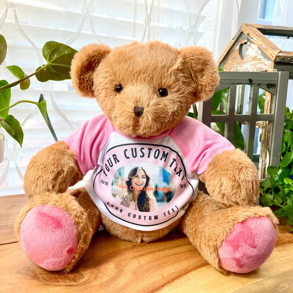Recordable Teddy Bear & Custom T-Shirt with Photo & Text