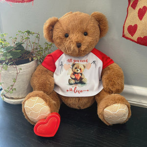 Video for Valentine's Day Bear with Custom T-shirt & Voice Recorder