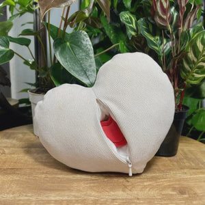Video for Heartbeat Pillow in Ivory: 6" x 8" with a Heartbeat Recorder