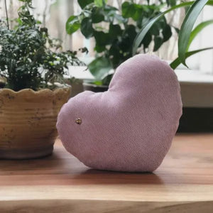 Video for Heartbeat Pillow in Light Pink: 6" x 8" with a Heartbeat Recorder
